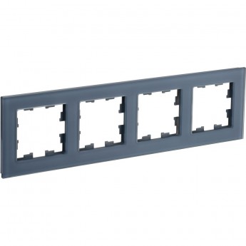 4-местная рамка IEK Brite ру-4-2-бр стекло маренго матовый BR-M42-G-31-K35 4-местная рамка IEK Brite ру-4-2-бр стекло маренго матовый BR-M42-G-31-K35