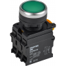 Кнопка с подсветкой IEK MASTER MI-BT60-11D-3-12-K06 d=22мм 1NO+1NC зелёная MI-BT600-11D-3-12-K06