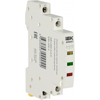 Лампа светодиодная IEK ARMAT AR-LED-3-4-C LED 230-415В AC 1 ж/з/кр инд. тройная