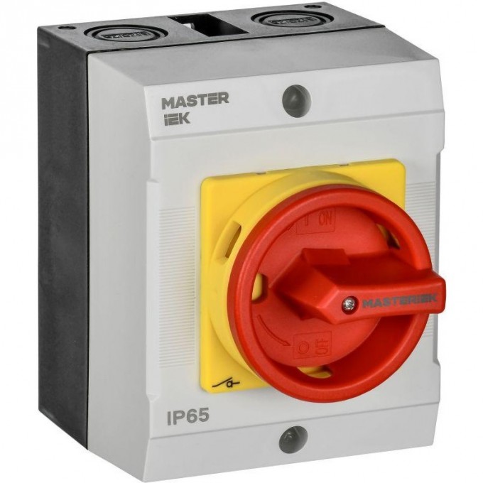 Переключатель кулачковый IEK 16А (сх. 90) в боксе закрытая рукоятка аварийный MI-CS22-016-090