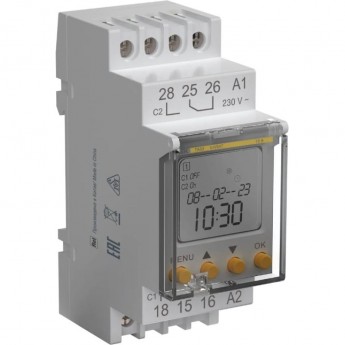 Таймер IEK KARAT ТА80 астрономический 16А 230В на DIN-рейку MTA-A-16 Таймер IEK KARAT ТА80 астрономический 16А 230В на DIN-рейку MTA-A-16