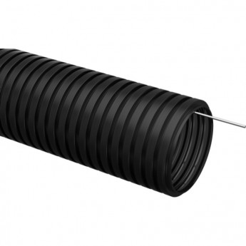 Труба гофрированная IEK ПНД d=20мм с зондом черная (25м) - CTG20-20-K02-025-1 Труба гофрированная IEK ПНД d=20мм с зондом черная (25м) - CTG20-20-K02-025-1